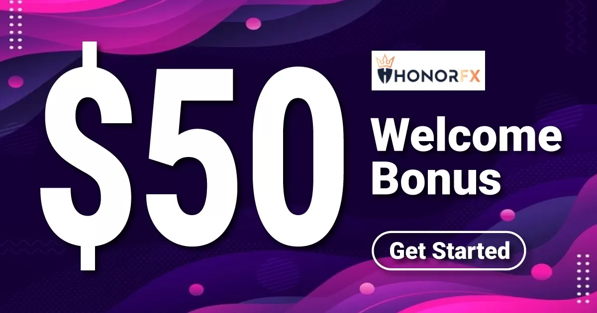 HonorFX $50 Welcome NO Deposit Bonus