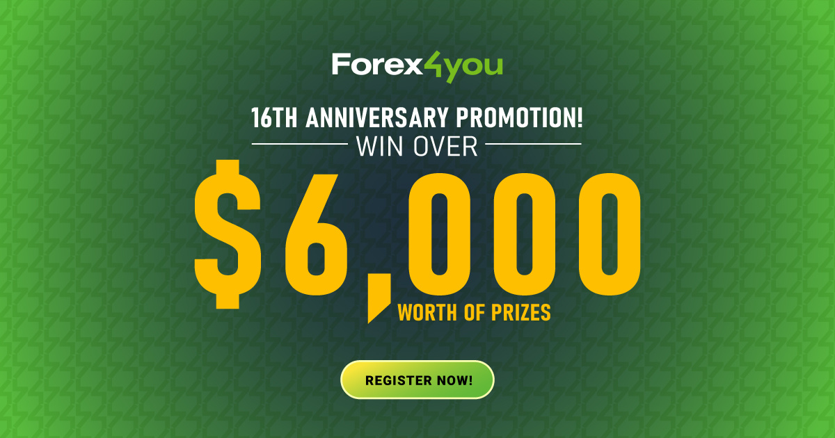 Forex4you 16th Anniversary over $6000 Promotion!