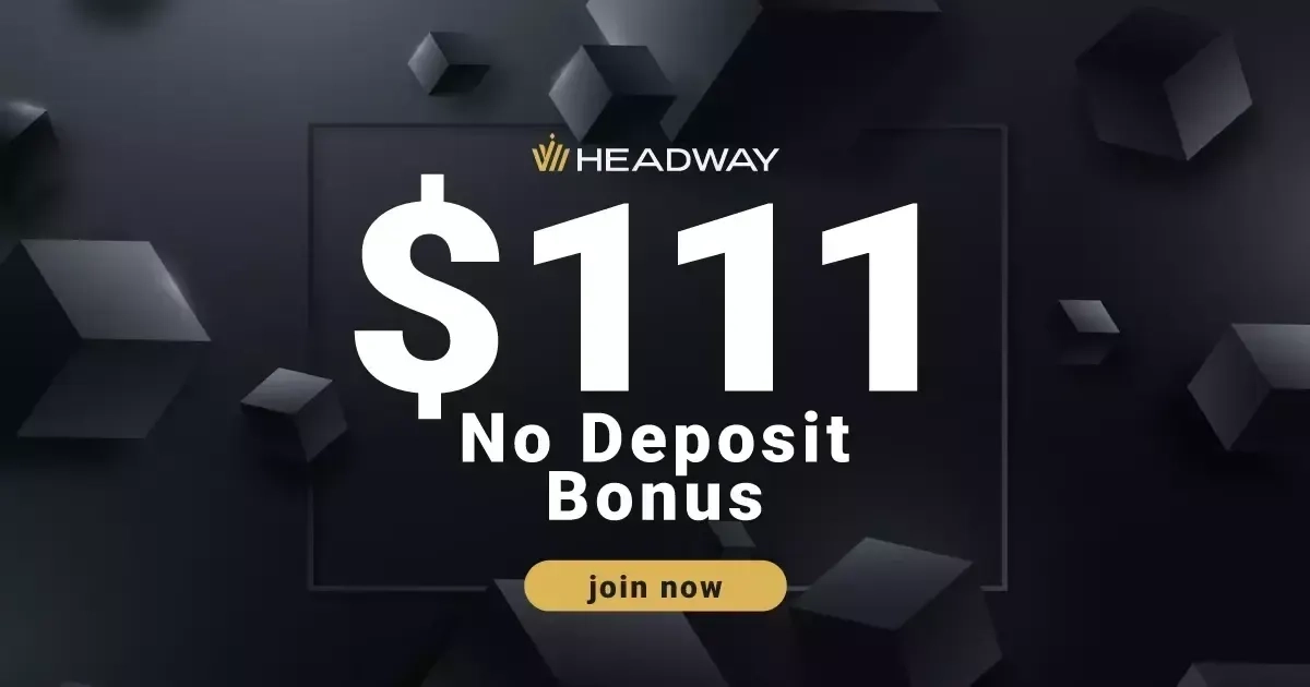 Headway $111 Withdraw-able Forex No Deposit Bonus