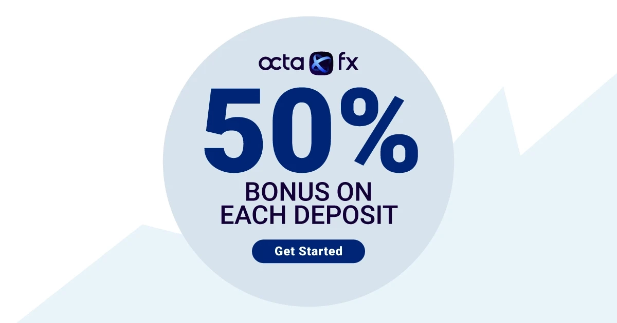 Latest Forex 50 Percent Deposit Bonus by OctaFX