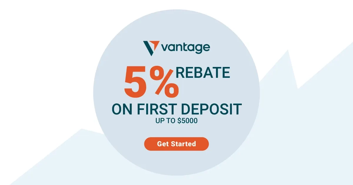 Get a 5% Rebate on first deposit up to $5000