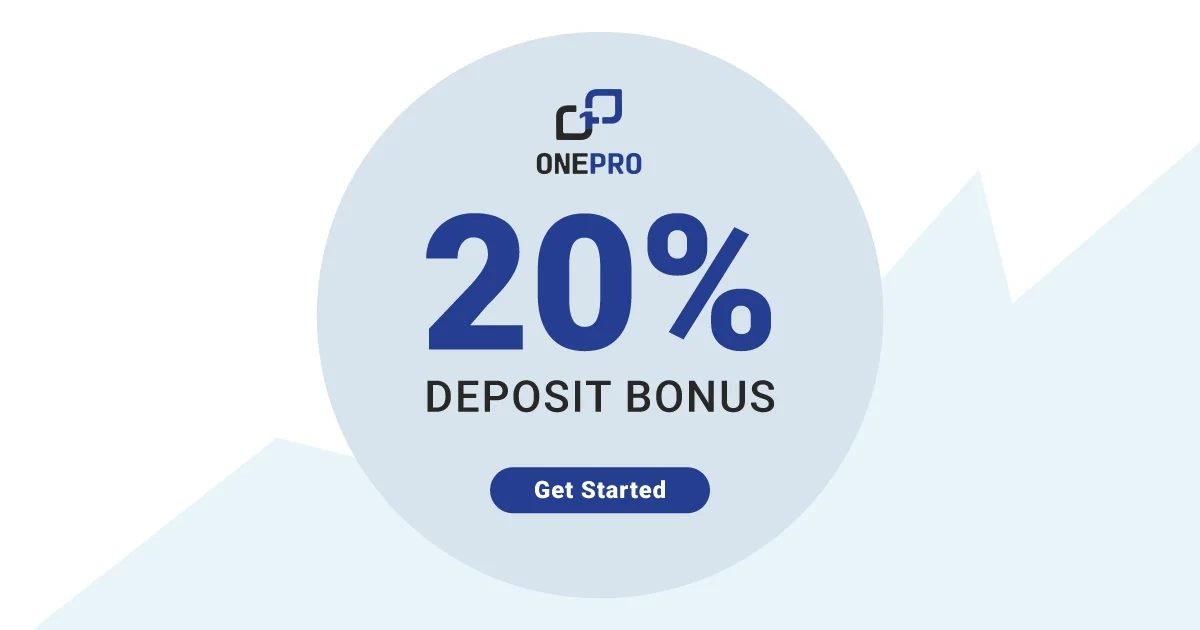Get a Forex Deposit Bonus of 20% by OnePro