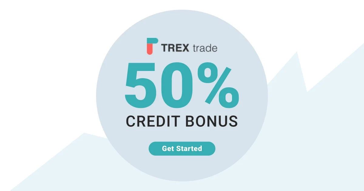 Get a Forex 50% Credit Bonus for New Customers by TREXtrade