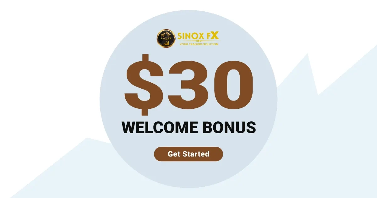 30 USD Forex No Deposit Welcome Bonus at SINOXFX