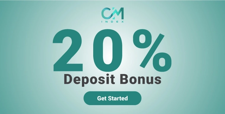 20% Forex Lifetime Deposit Bonus CM Index