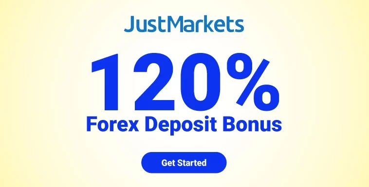 Multiply your Deposit by Forex 120% JustMarkets Bonus