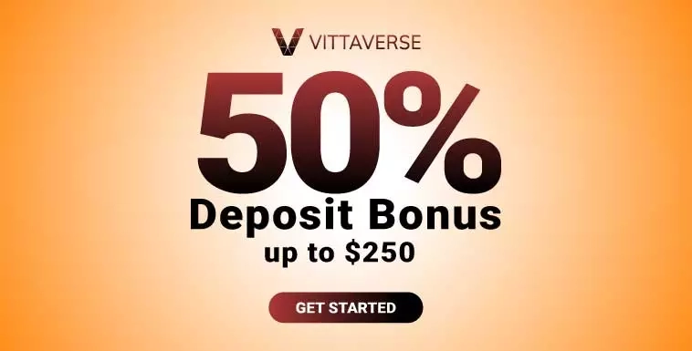 Forex 50% Deposit Bonus up to 250 USD from Vittaverse
