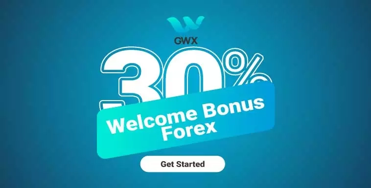 GWX offers a Forex 30% Welcome Deposit Bonus