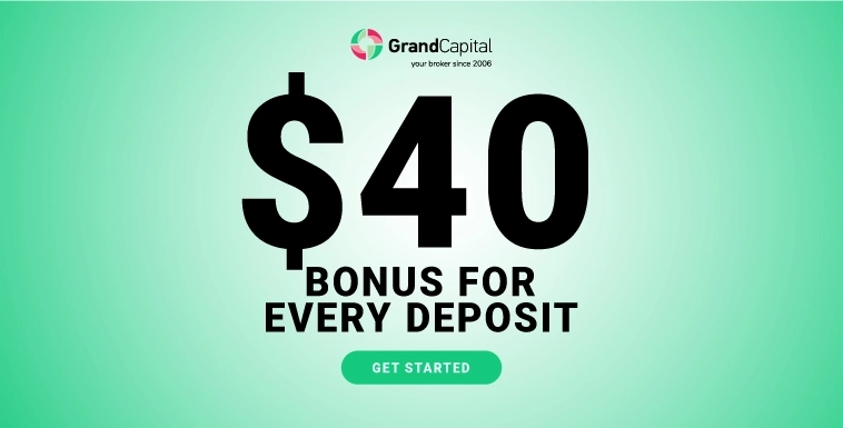 Grand Capital New Forex 40% Deposit bonus for Trading