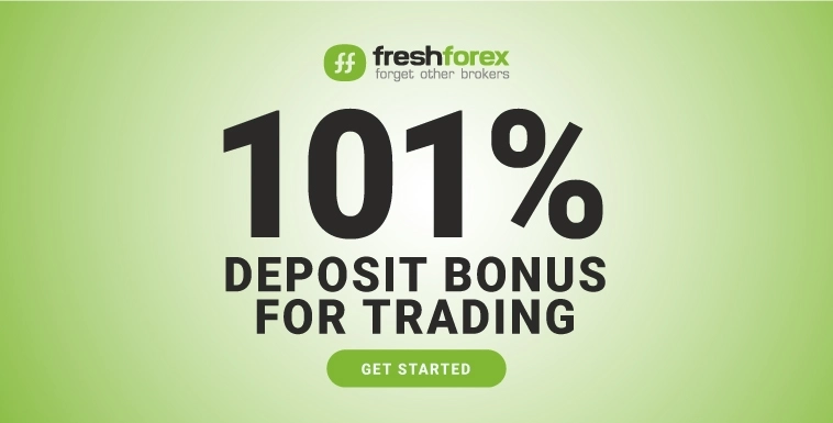 FreshForex offers a New Forex 101% Deposit bonus