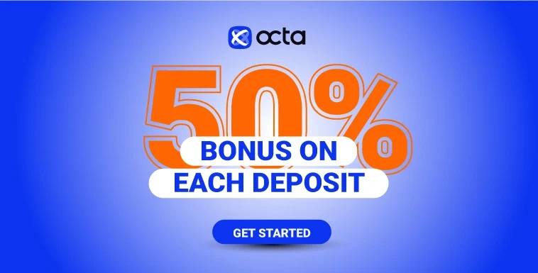 Forex 50% Extra with OctaFX Deposit Bonus Promotion New