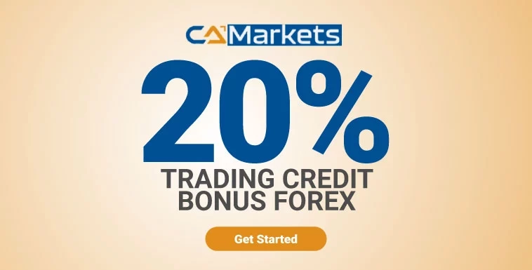 Credit Bonus 20% For New Forex Trading in CA Markets