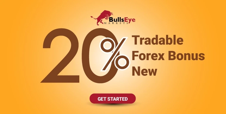 BullsEye 20% Tradable New Deposit Bonus Forex for traders