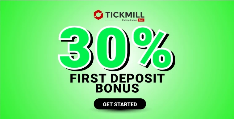 30% Forex Deposit Bonus for First-Time Tickmill Customers