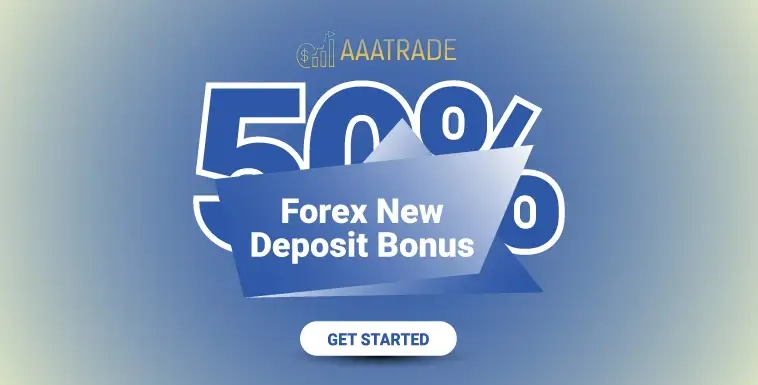 Tradable Deposit Bonus with New 50% Credit by AAATrade