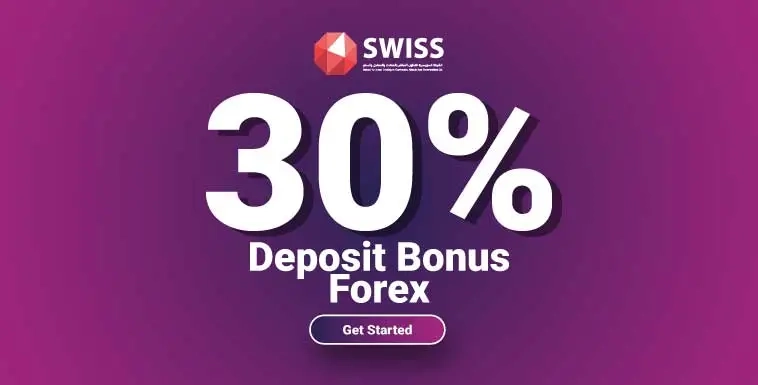 New Forex 30% Credit Bonus from SwissFX for Trading