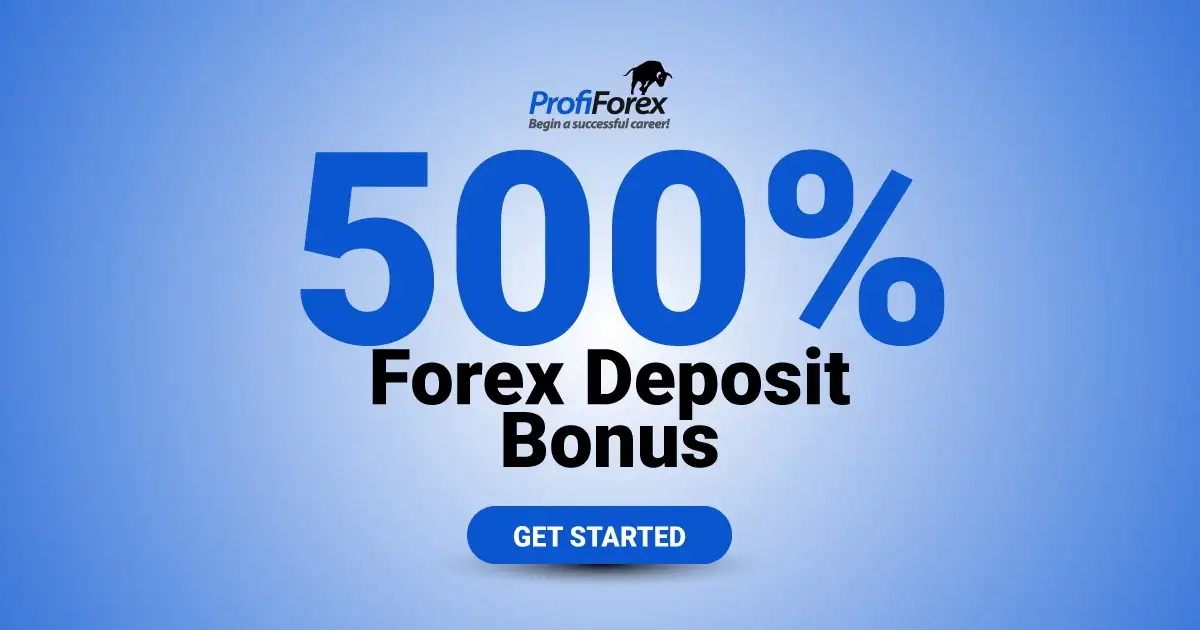 New Forex 500% Deposit Bonus opened by Profiforex