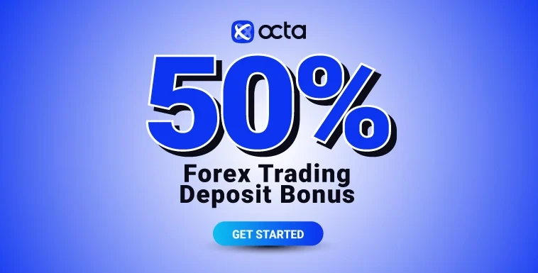Octa Offers 50% Forex Bonus on Each Deposit for trading