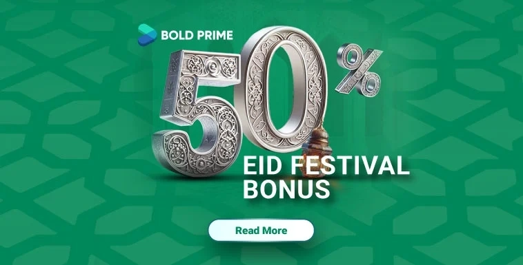 BoldPrime offer a 50% Eid Festival Bonus for all Traders