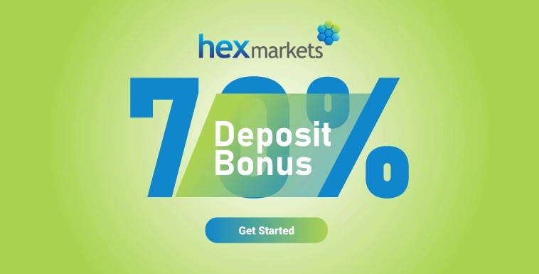 Forex New 70% Welcome Bonus from HexMarkets for all