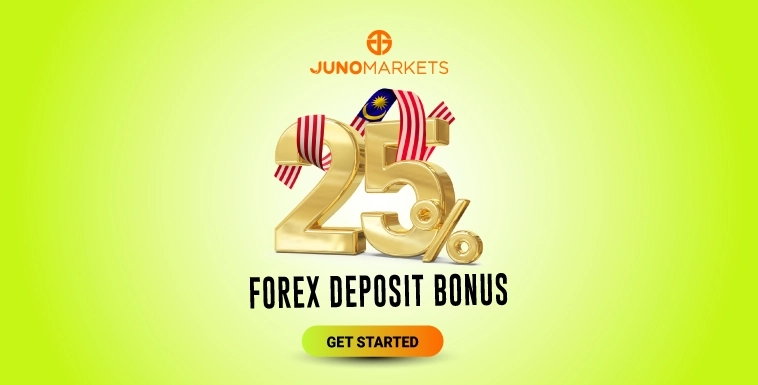 Support Floating Deposit Bonus with 25% at JunoMarkets