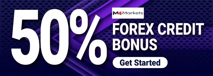 Get 50% up to $5000 Forex Credit Bonus on M4Markets