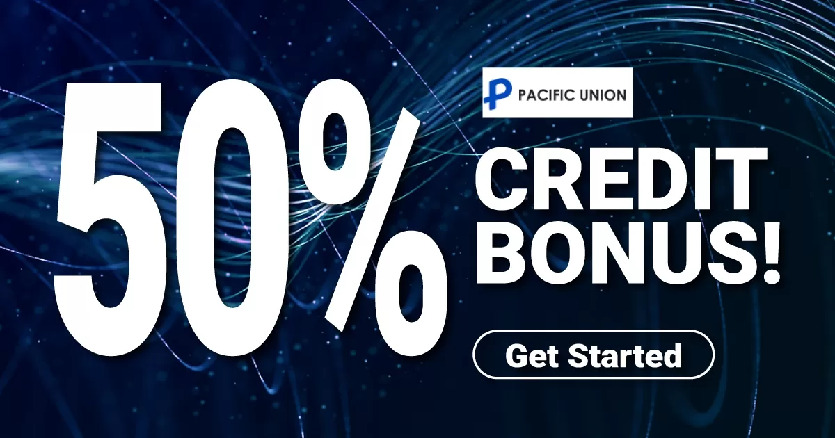 Pacific Union 50% Forex Free Credit Bonus