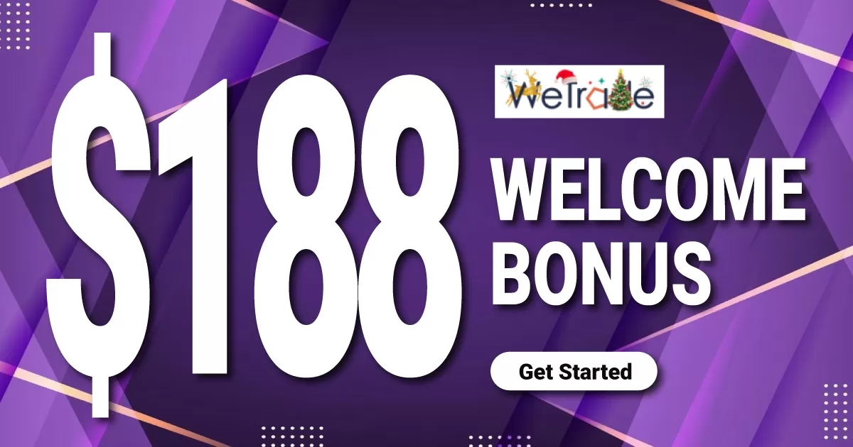 Get Up To $188 Welcome Bonus On WeTradeFX
