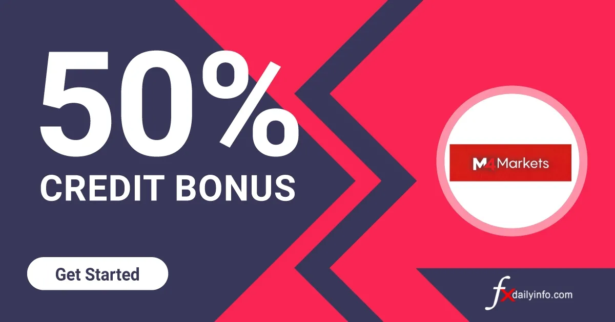 M4Markets 50% Forex Trading Credit Bonus 2022