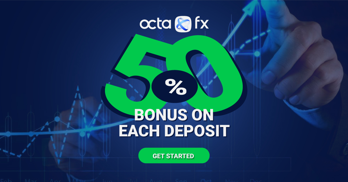Get a 50% Bonus on Each Deposit by OctaFX