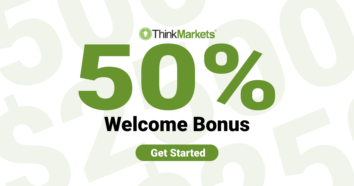 Get a 50% Forex Welcome Bonus | ThinkMar