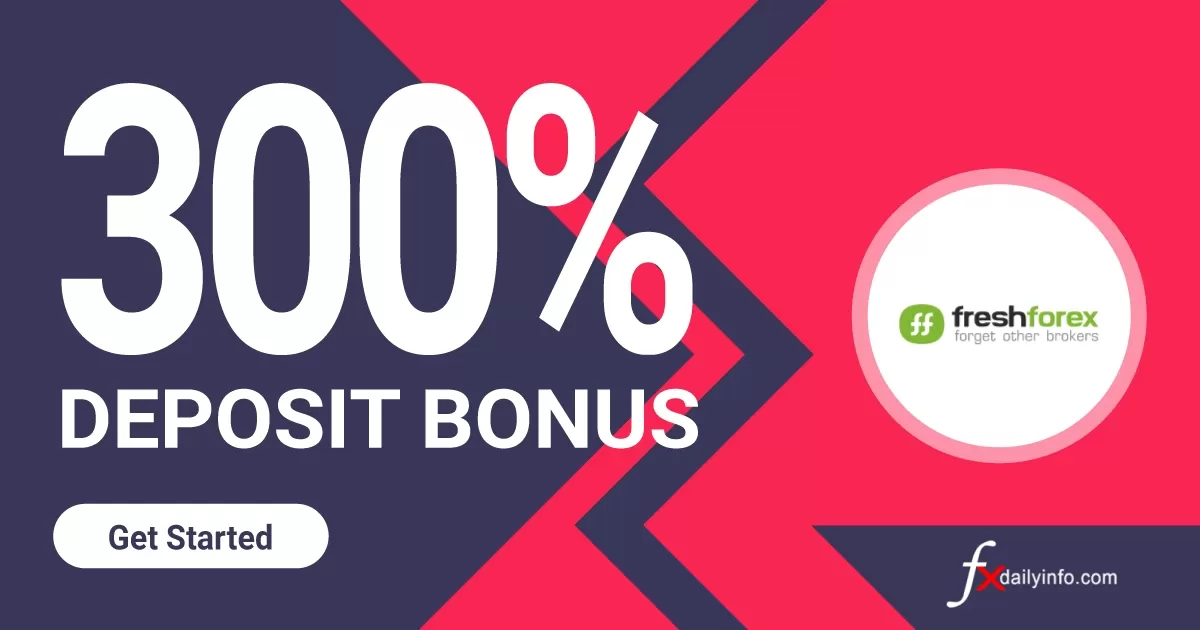 300% Forex Deposit Bonus from Freshforex