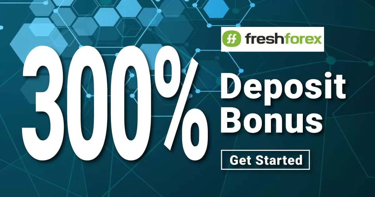 Free 300% Forex Bonus For Every Deposit on FreshForex