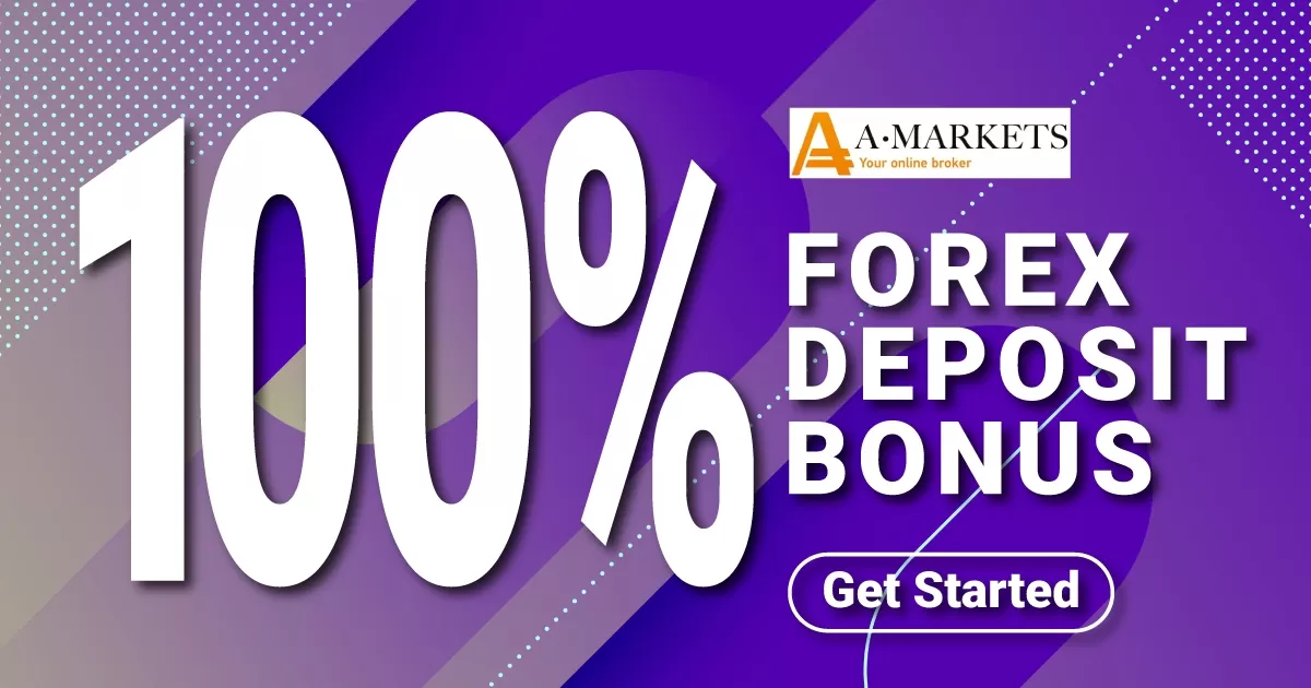 Get AMarkets 100% Forex Deposit Bonus