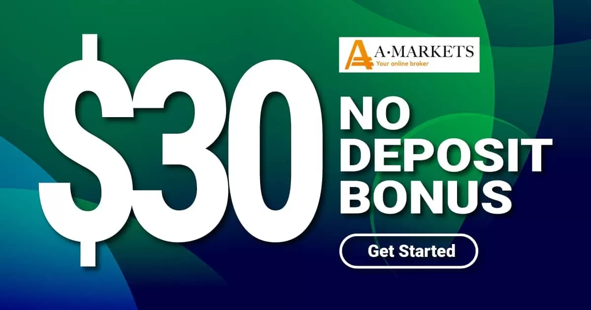 Get 30 USD Forex No Deposit Bonus from A.Markets