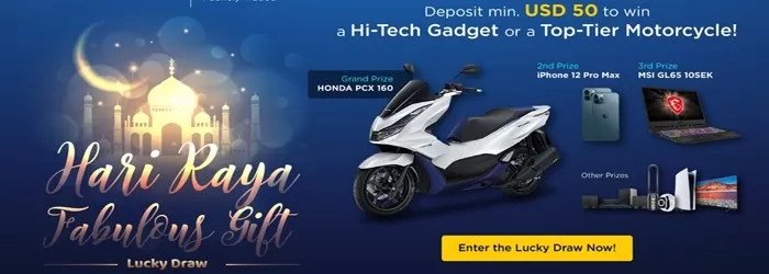 Get Honda Motorcycle to Join Labour Day Mega Lucky Draw on SAMTRADE FX
