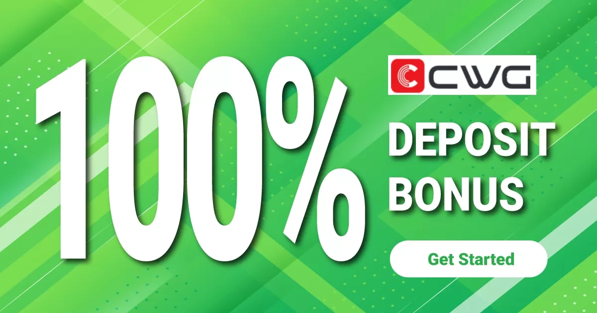 CWG Markets 100% Deposit Bonus Each Deposit