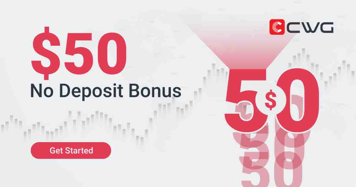 Forex 50 USD No Deposit Bonus by CWG Mar