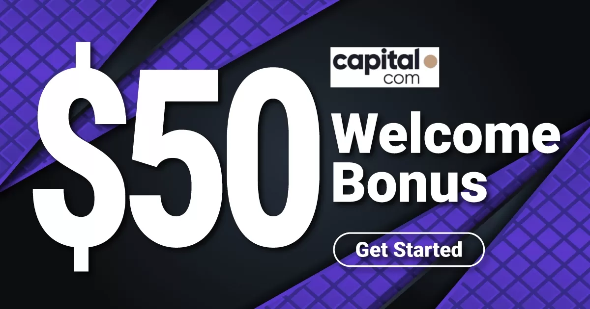 Capital.com $50 Free Welcome Bonus Promotion