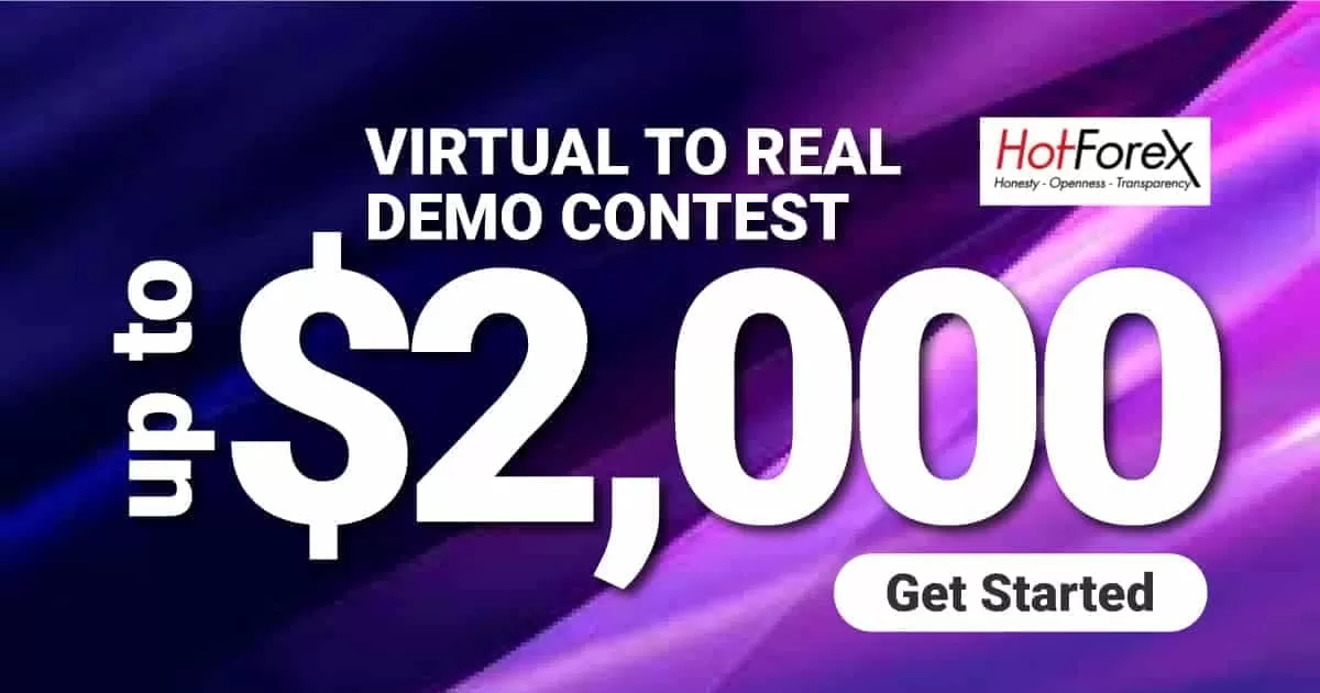$2000 to Join in Virtual to Real Demo Contest on HotForex