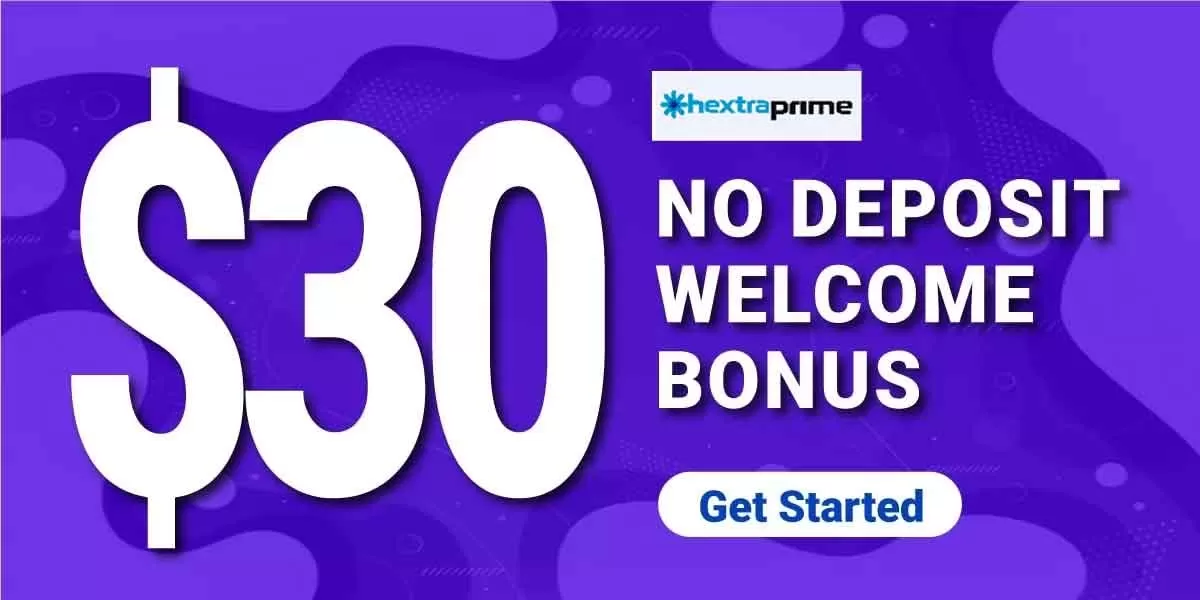 $30 Forex No Deposit Bonus from Hextra Prime