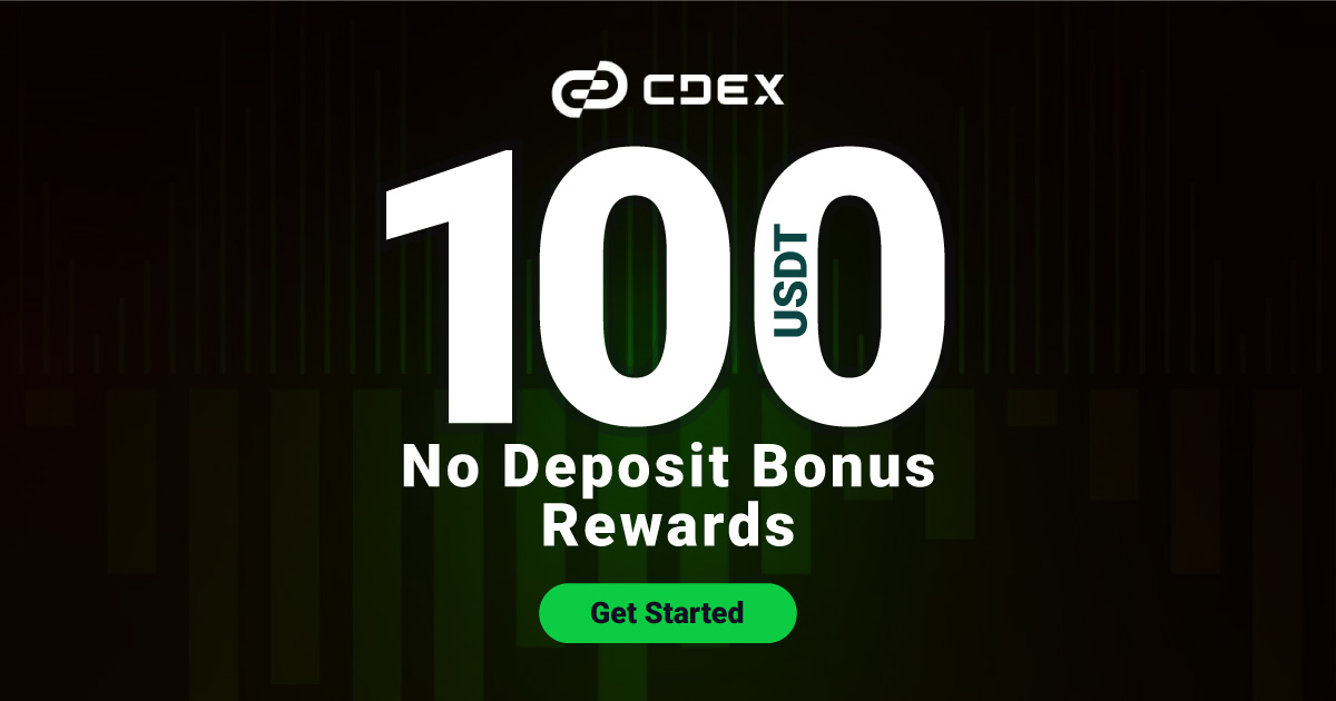 Claim your $100 USDT No Deposit Bonus at CDEX