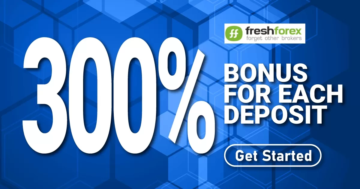 Get 300% Deposit Bonus from FreshForex