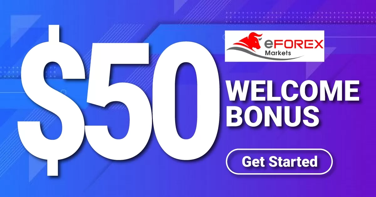 Receive $50 Welcome Bonus from eForex Markets