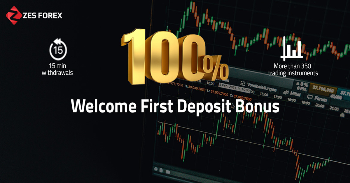 ZES Forex 100% First Deposit Welcome Bon