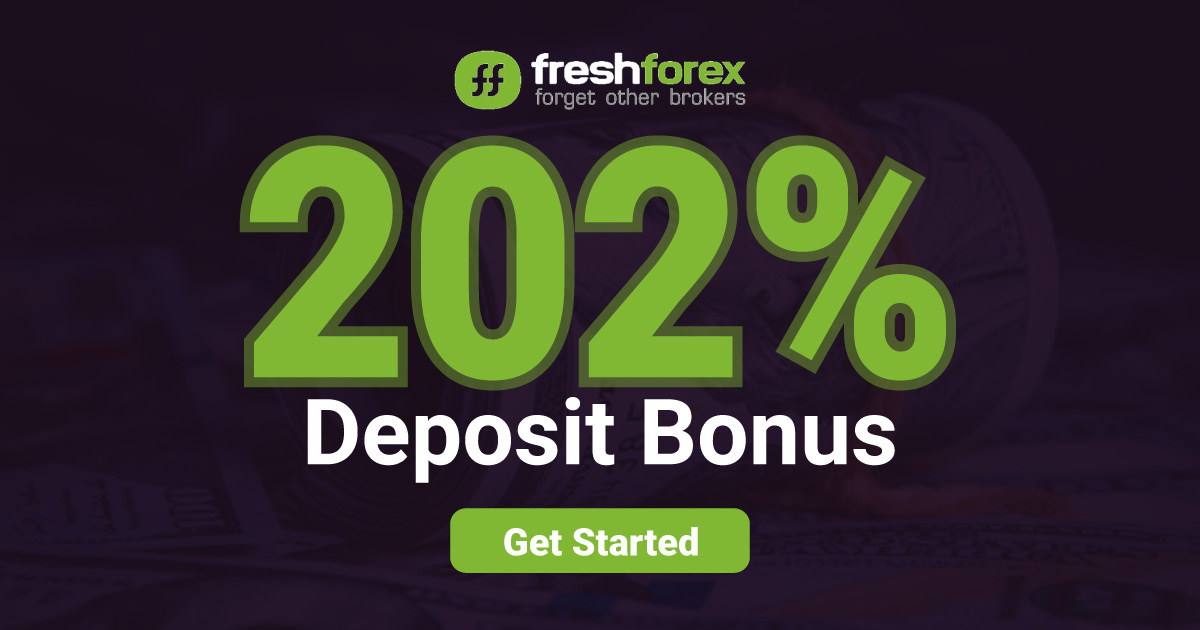 Freshforex illustrates a 202% Forex Deposit Bonus