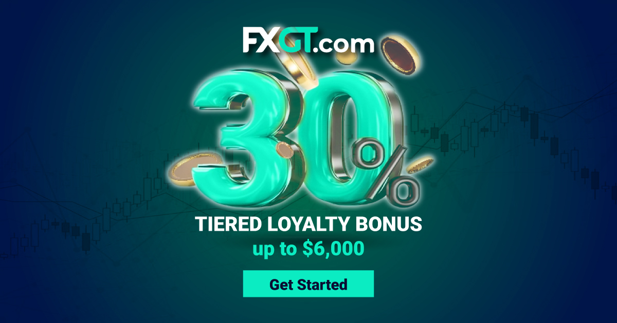Forex 30% Tiered Loyalty Bonus up to $6000 from FXGT