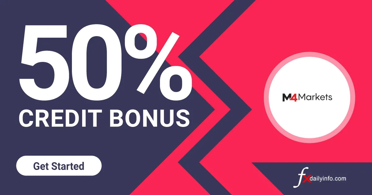 50% Credit Forex Deposit Bonus by M4Mark