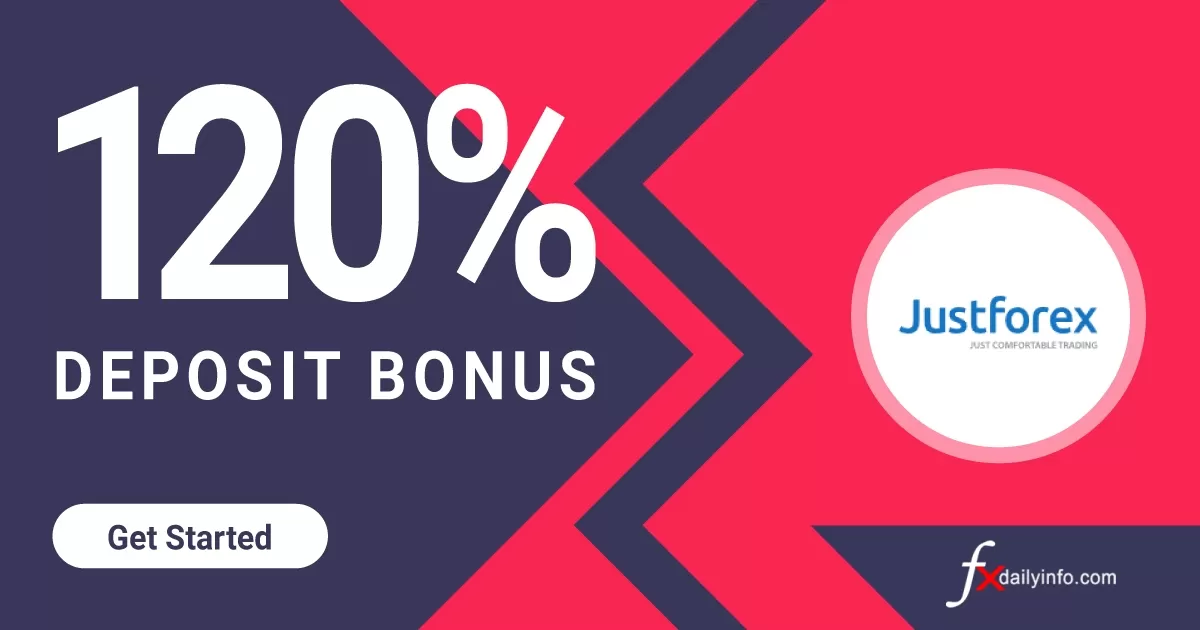 Get 120% Forex Deposit Bonus from Justfo
