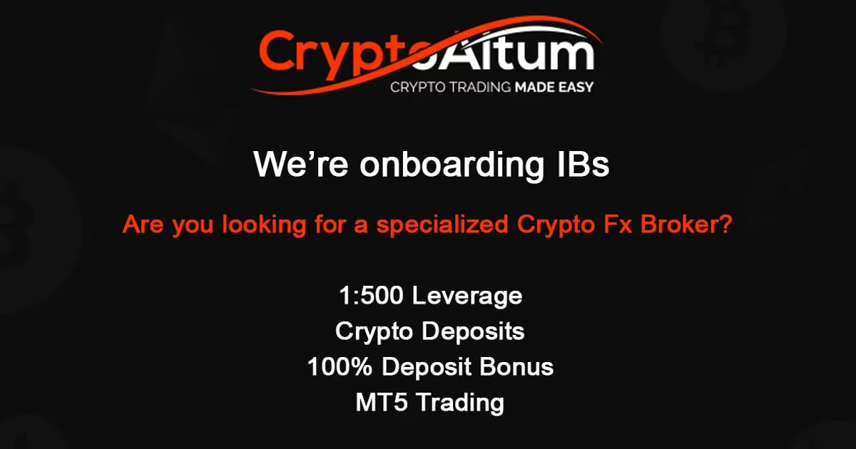 CryptoAltum 100% Forex First Time Deposi
